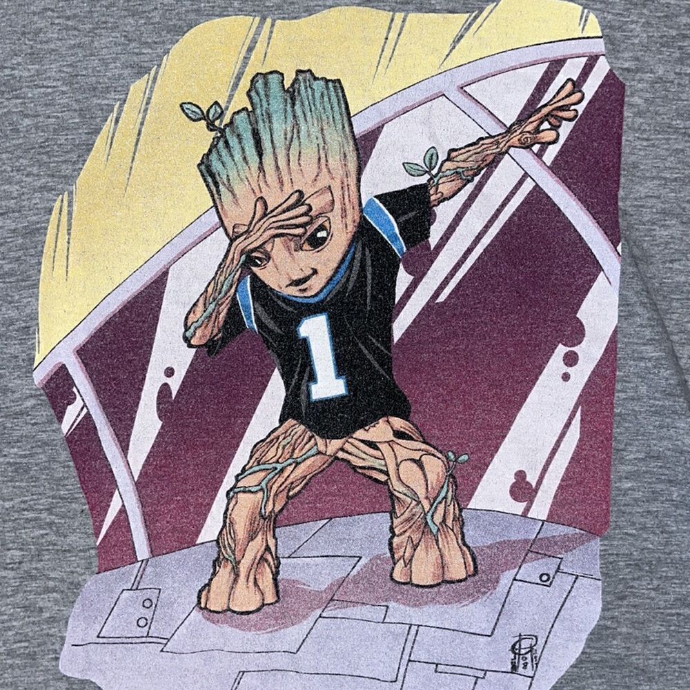 Guardians of the Galaxy Baby I am Groot Carolina Panthers Dab Dancing Cam Newton